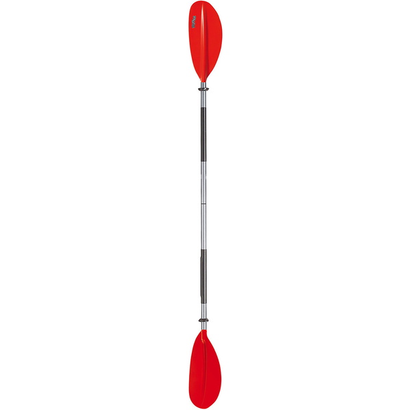 2026 Bravo KWB 220cm 2 Piece Aluminium Curved Blade Kayak Paddle Red 6277060N