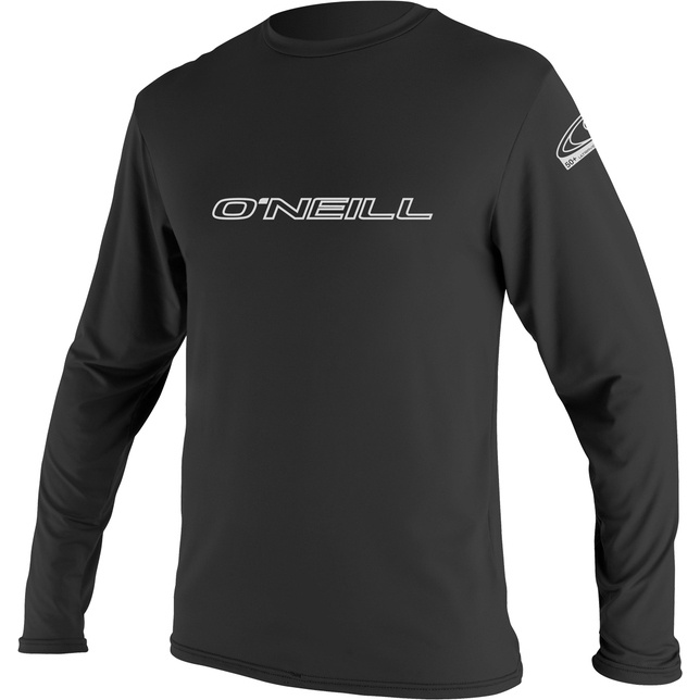 2026 O'Neill Mens Basic Skins Long Sleeve Rash Tee 4339 - Black