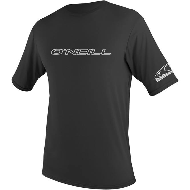 2026 O'Neill Mens Basic Skins Short Sleeve Sun Shirt 3402 - Black