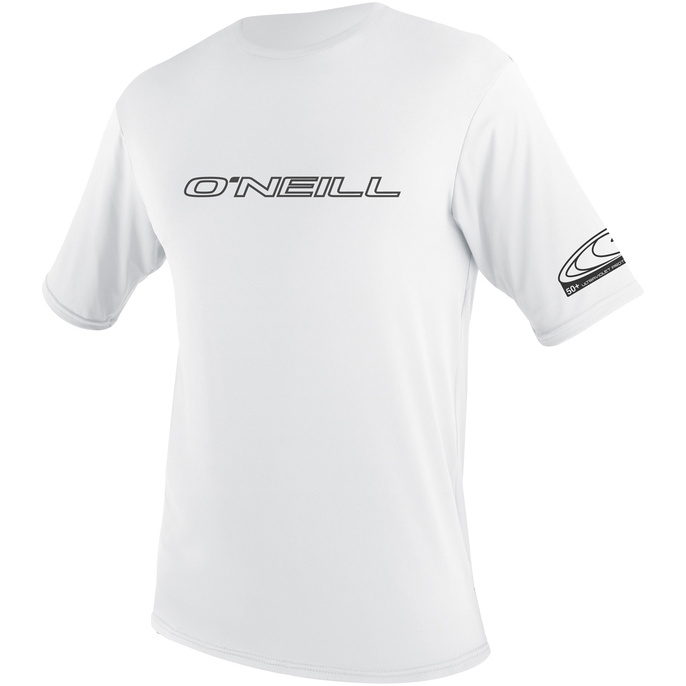 2026 O'Neill Mens Basic Skins Short Sleeve Sun Shirt 3402 - White