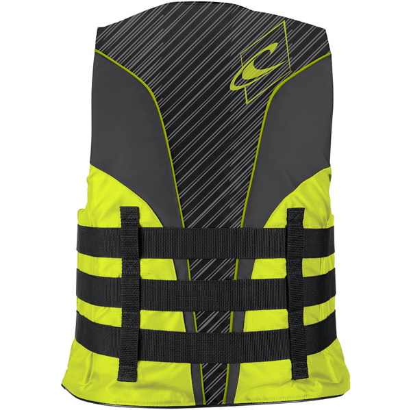 2026 O'Neill Superlite 50N CE Impact Vest 4723 - Black / Lime / Smoke