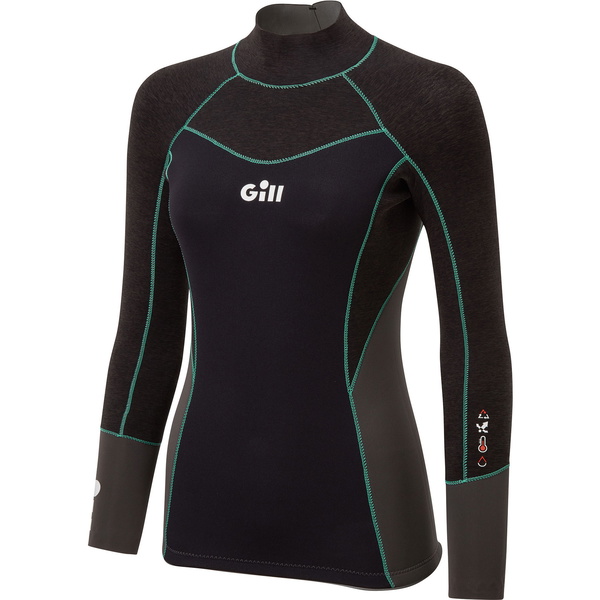 Gill Womens Zentherm 2.5mm GBS Neoprene Top 5001W - Black