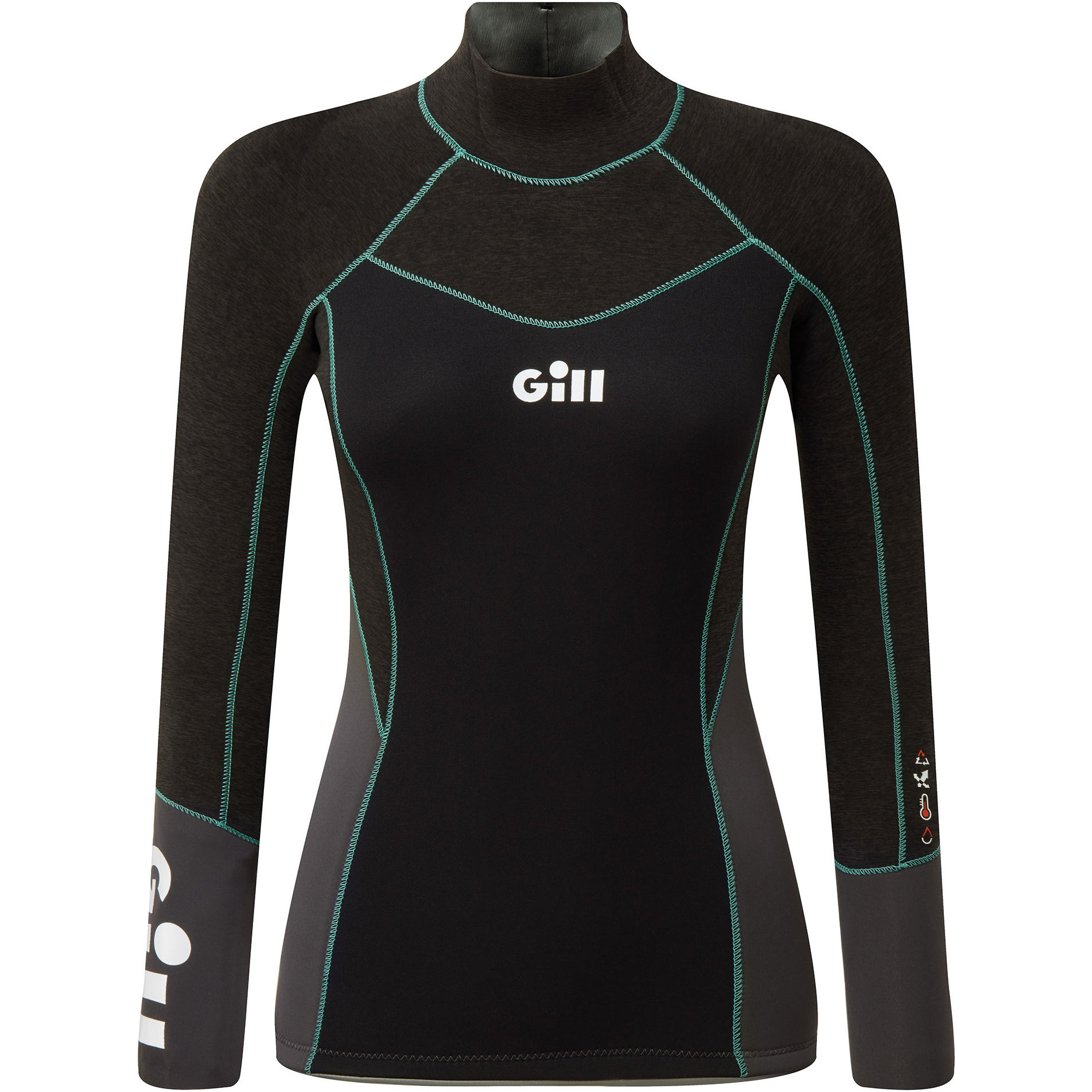 Gill Womens Zentherm 2.5mm GBS Neoprene Top 5001W - Black