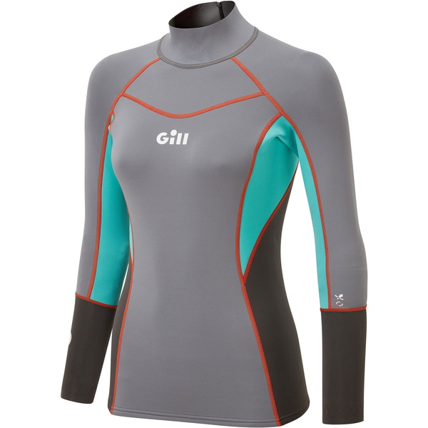 Gill Womens Zenlite 1.5mm Flatlock Neoprene Top 5003W - Steel Grey