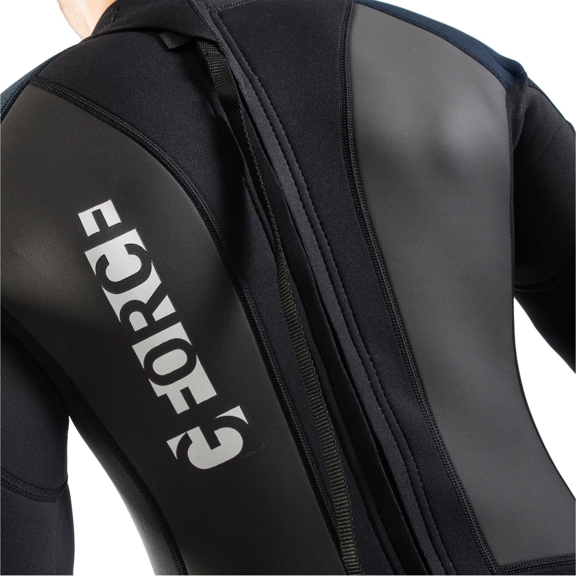 2026 Gul Mens G-Force 3mm Back Zip Flatlock Wetsuit GF1305-B7 - Black / Navy