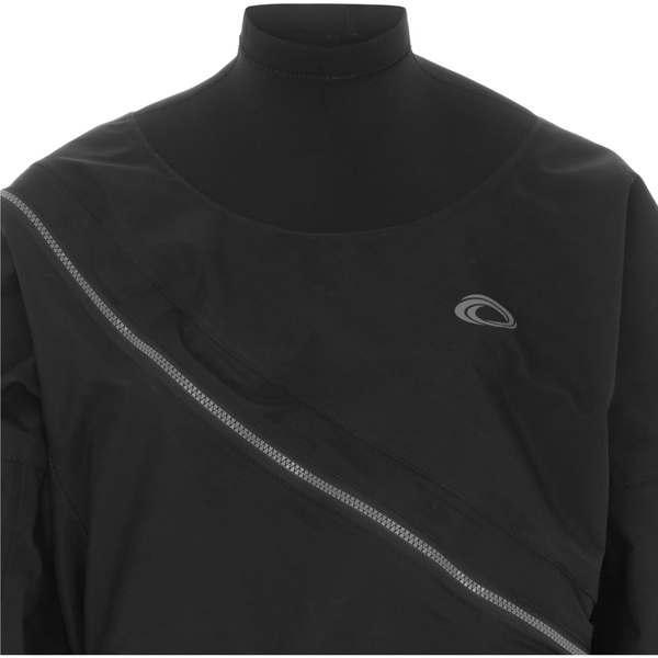 2026 Typhoon Womens Ezeedon Front Zip Drysuit 100192 - Black / Grey