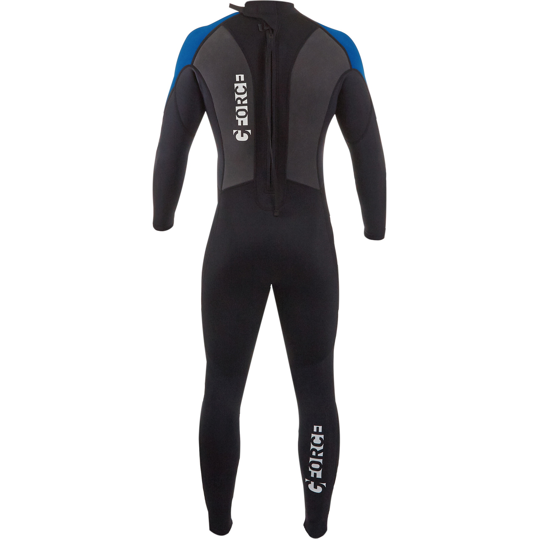 2026 Gul Junior G-Force 3mm Back Zip Flatlock Wetsuit GF1307-B7 - Black / Zafir