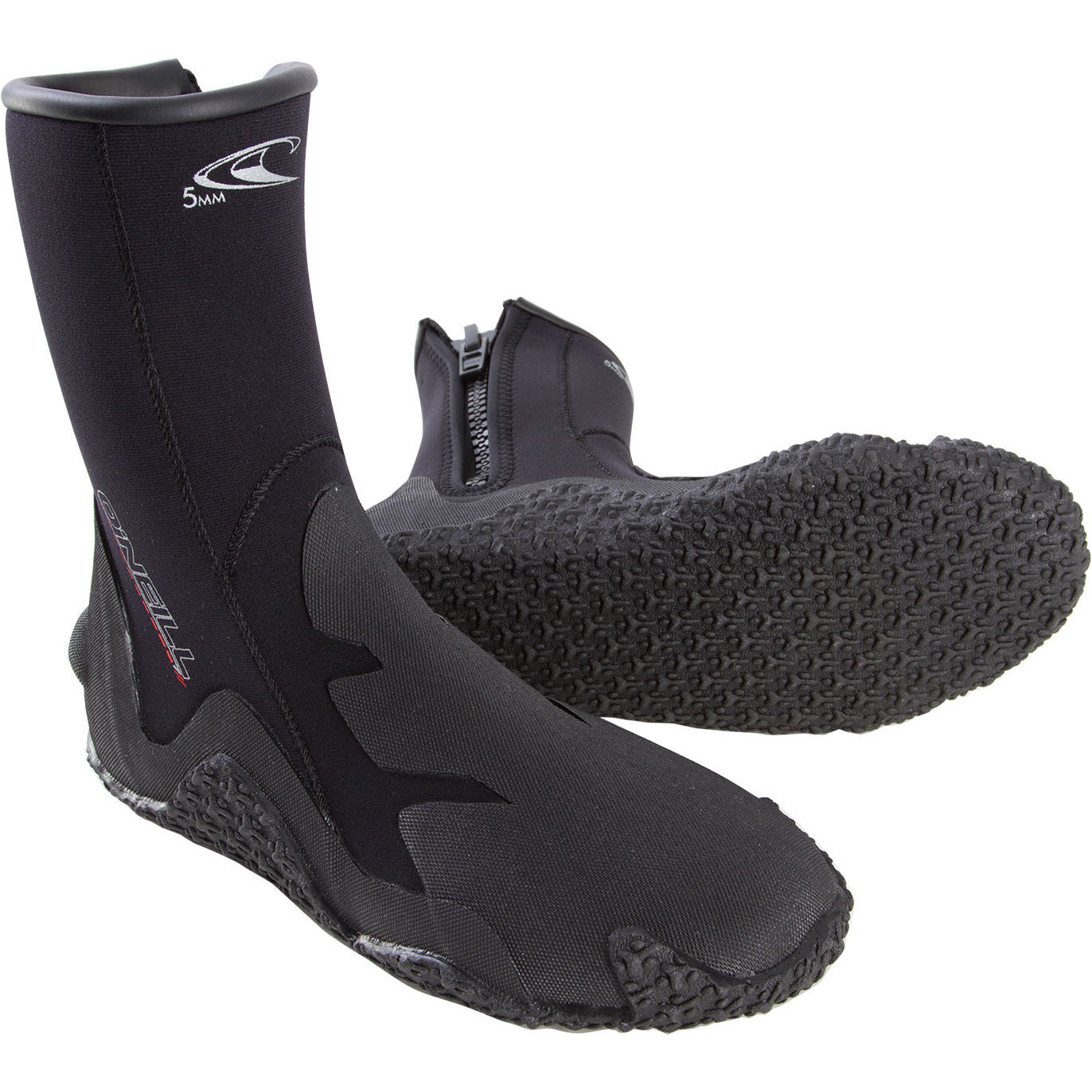 2026 O'Neill 5mm Zipped Dive Boots 3999 - Black
