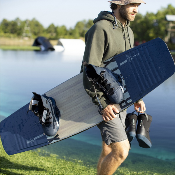 2022 Ronix Kinetik Project Springbox 2 Cable Wakeboard 22220 - Navy / Grey / Black