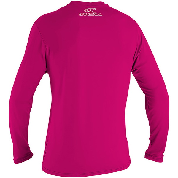 2026 O'Neill Youth Basic Skins Long Sleeve Rash Tee 4341 - Watermelon