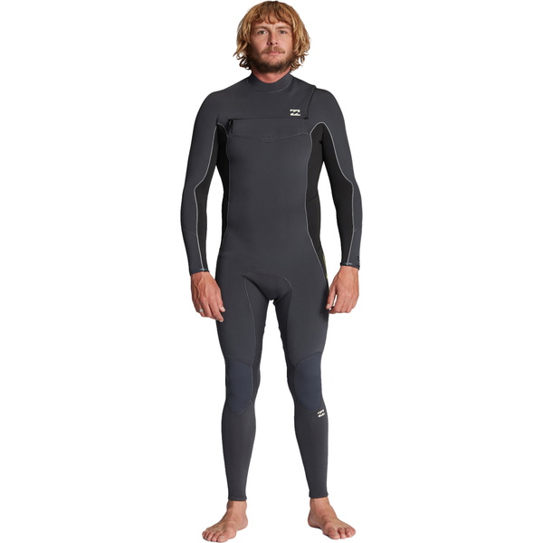2024 Billabong Mens Absolute 3/2mm GBS Chest Zip Wetsuit ABYW100192 - Grey