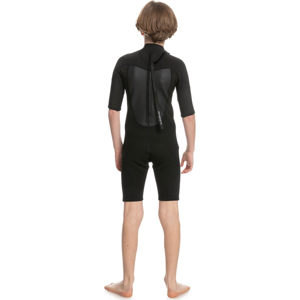 2025 Quiksilver Boys Prologue 2mm Back Zip Shorty Wetsuit EQBW503021 - Black