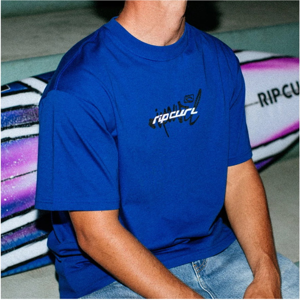 2026 Rip Curl Mens Inner Visions Blast Over Tee 0XNMTE - Electric Cobalt