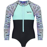 Junior Girls Parla Long Sleeve Rash Onesie Black