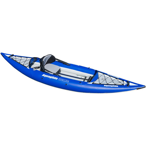 2019 Aquaglide Chelan HB ONE 1 Man High Pressure Inflatable Kayak Blue - Kayak Only AGCHE1