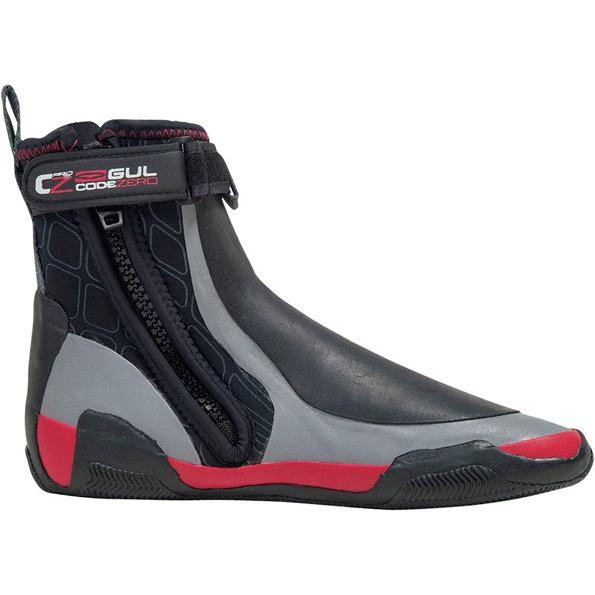 2019 Gul CZ Windward Pro 5mm Zipped Round Toe wetsuit Boot BLACK /GREY BO1279 A8