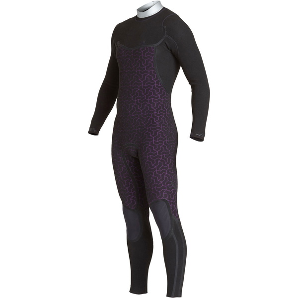 2019 Billabong Mens Furnace Comp 4/3mm Chest Zip Wetsuit Black Q44M03