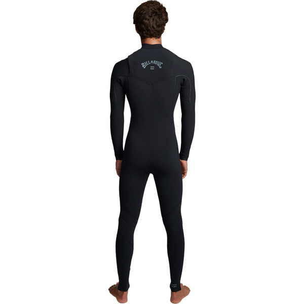 2019 Billabong Mens Furnace Comp 4/3mm Chest Zip Wetsuit Black Q44M03