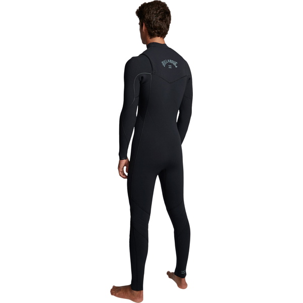 2019 Billabong Mens Furnace Comp 4/3mm Chest Zip Wetsuit Black Q44M03