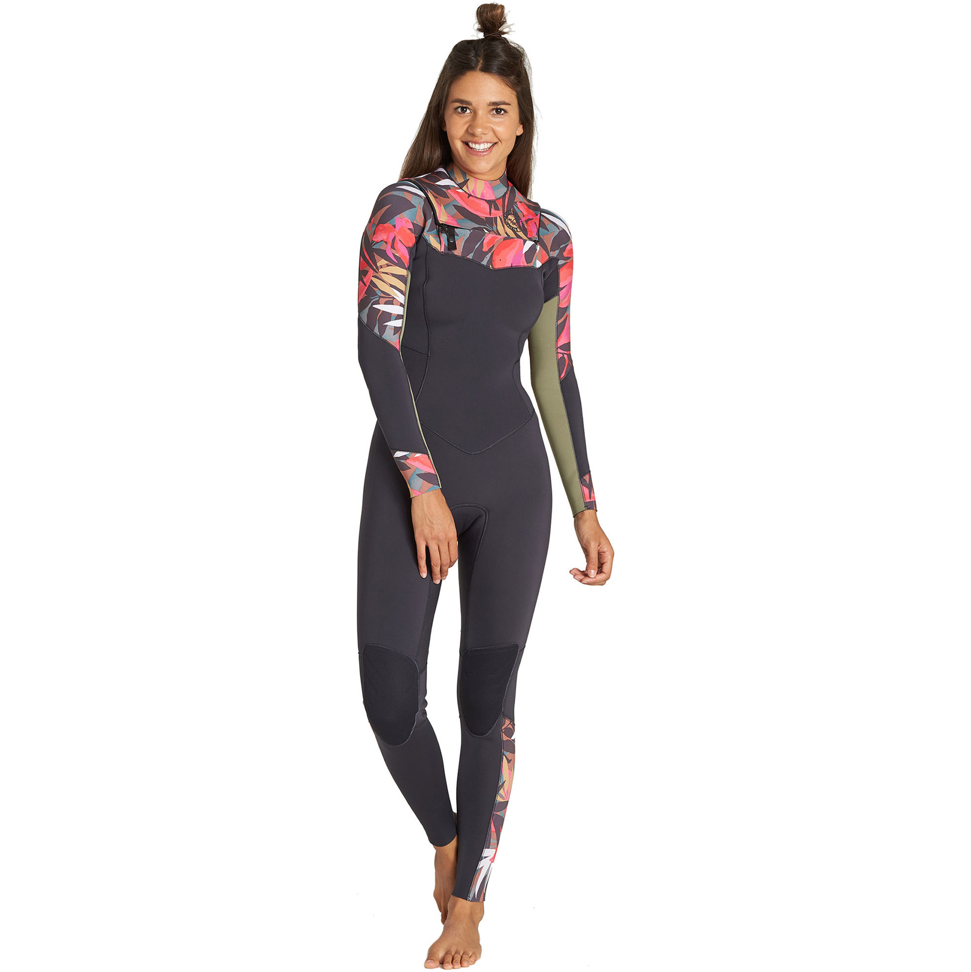 2020 Billabong Womens Salty Dayz 3/2mm Chest Zip Wetsuit Tropical Q43G01