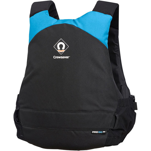2025 Crewsaver Junior Pro 50N Side Zip Buoyancy Aid Black / Blue 2620J