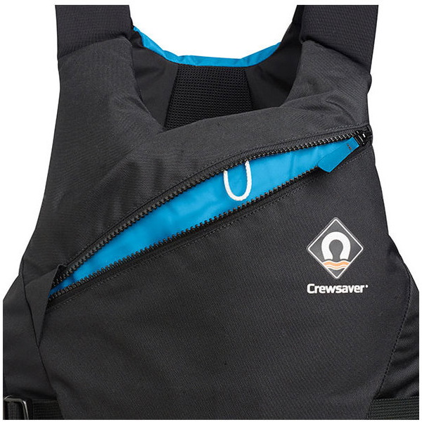 2025 Crewsaver Junior Pro 50N Side Zip Buoyancy Aid Black / Blue 2620J