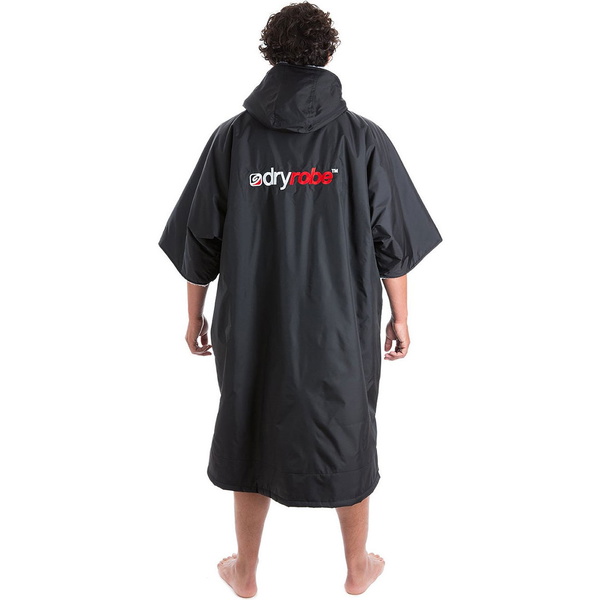 Dryrobe Advance Short Sleeve Change Robe DR100 - Black / Red