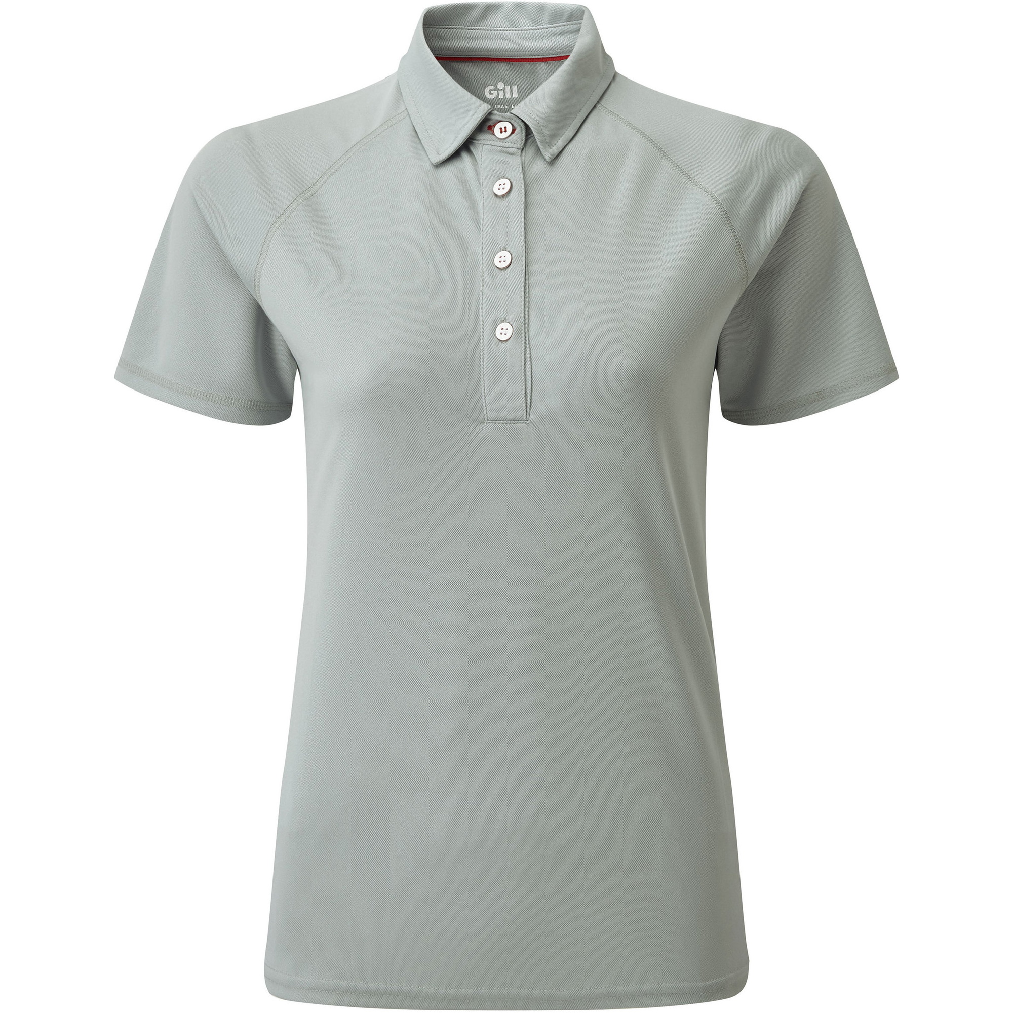 2026 Gill Womens UV Tec Polo Top Grey UV008W