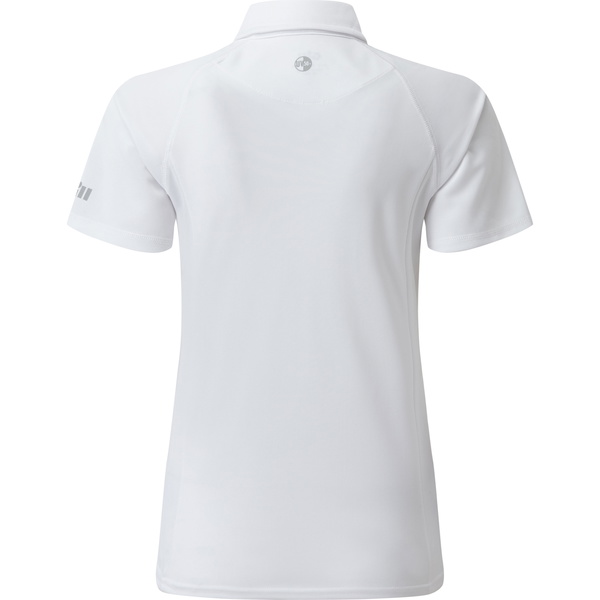 2026 Gill Womens UV Tec Polo Top White UV008W