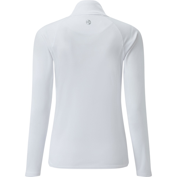 2026 Gill Womens UV Tec Zip Neck Top White UV009W