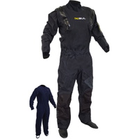 Mens Code Zero Stretch U-Zip Drysuit + Underfleece