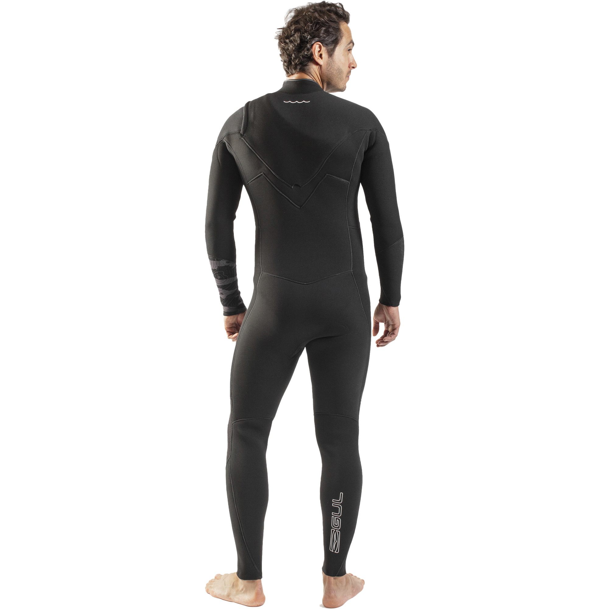 2026 Gul Mens Response FX 5/4mm Chest Zip Wetsuit RE1242-C1 - Black / Contour Camo