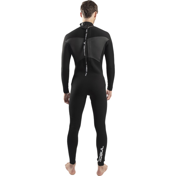 2026 Gul Mens Response 4/3mm GBS Back Zip Wetsuit RE1246-C1 - Black