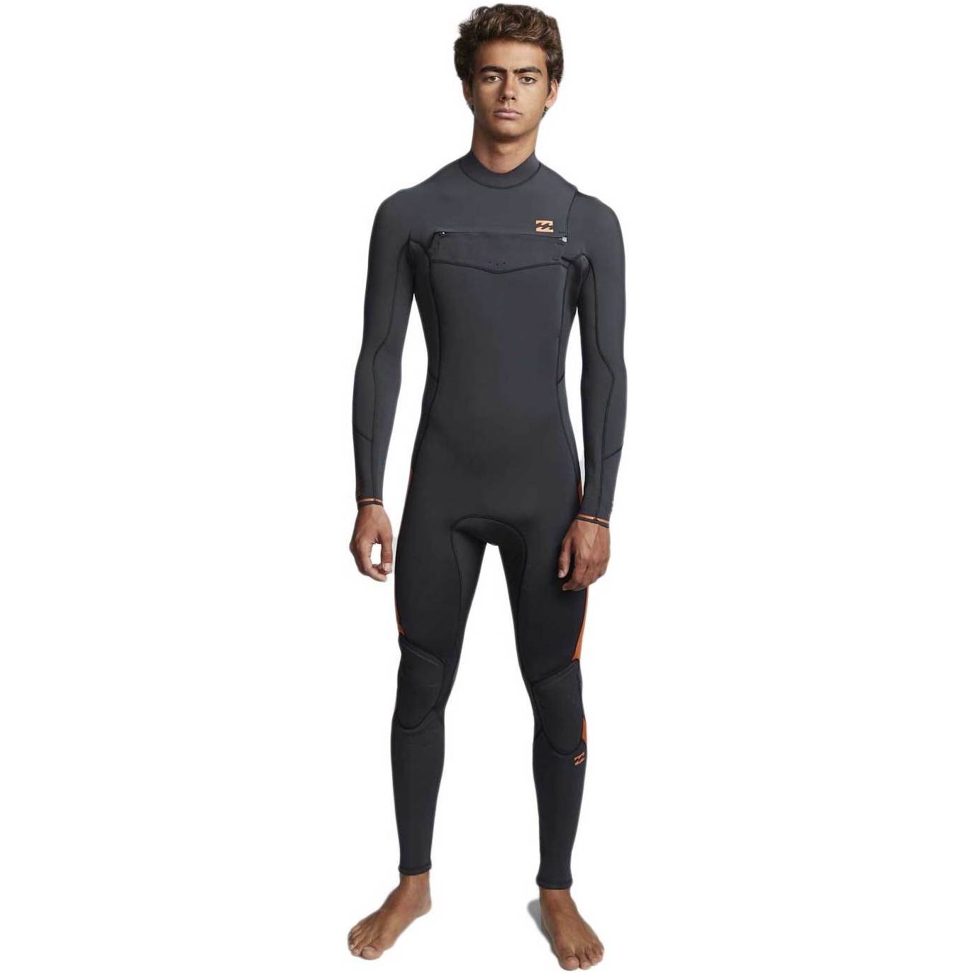 2020 Billabong Mens Furnace Absolute 5/4mm Chest Zip Wetsuit Black Sand Q45M09