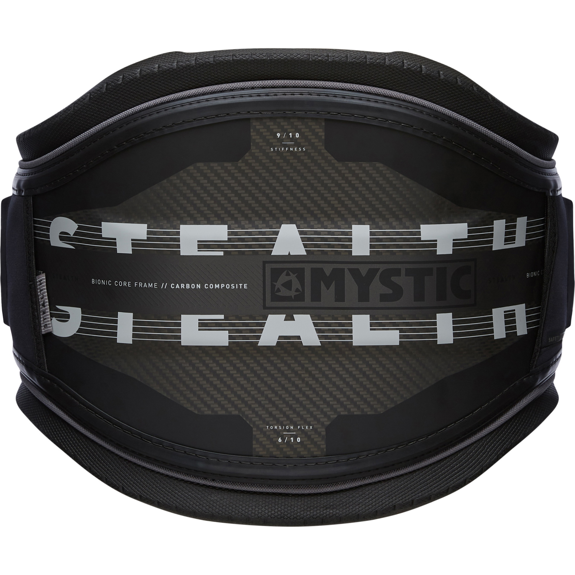 2023 Mystic Stealth Waist Harness 35003.200090 - Black / White