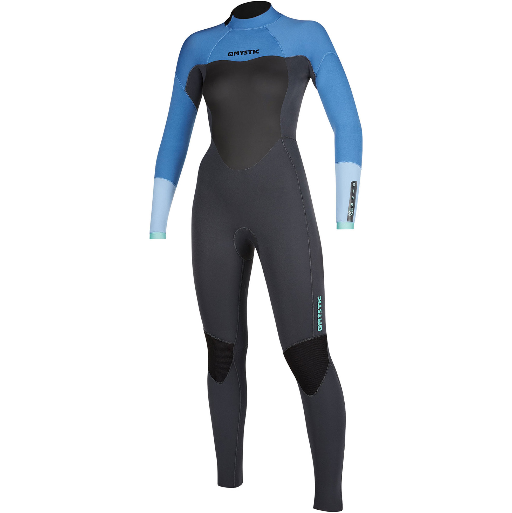 2021 Mystic Womens Star 5/3mm Back Zip Wetsuit 200027 - Menthol Blue
