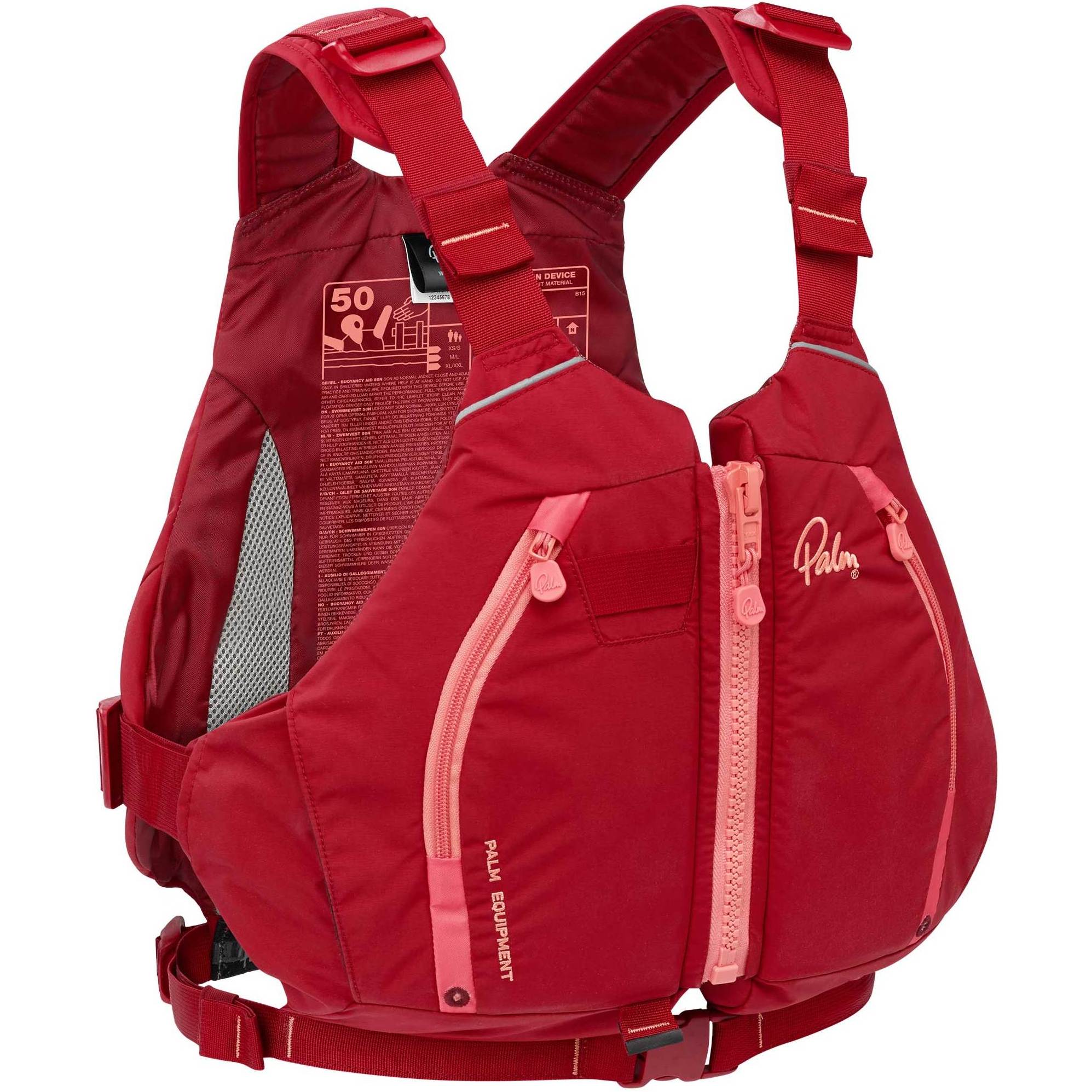 2026 Palm Womens Peyto Touring Kayak PFD 12640 - Chilli
