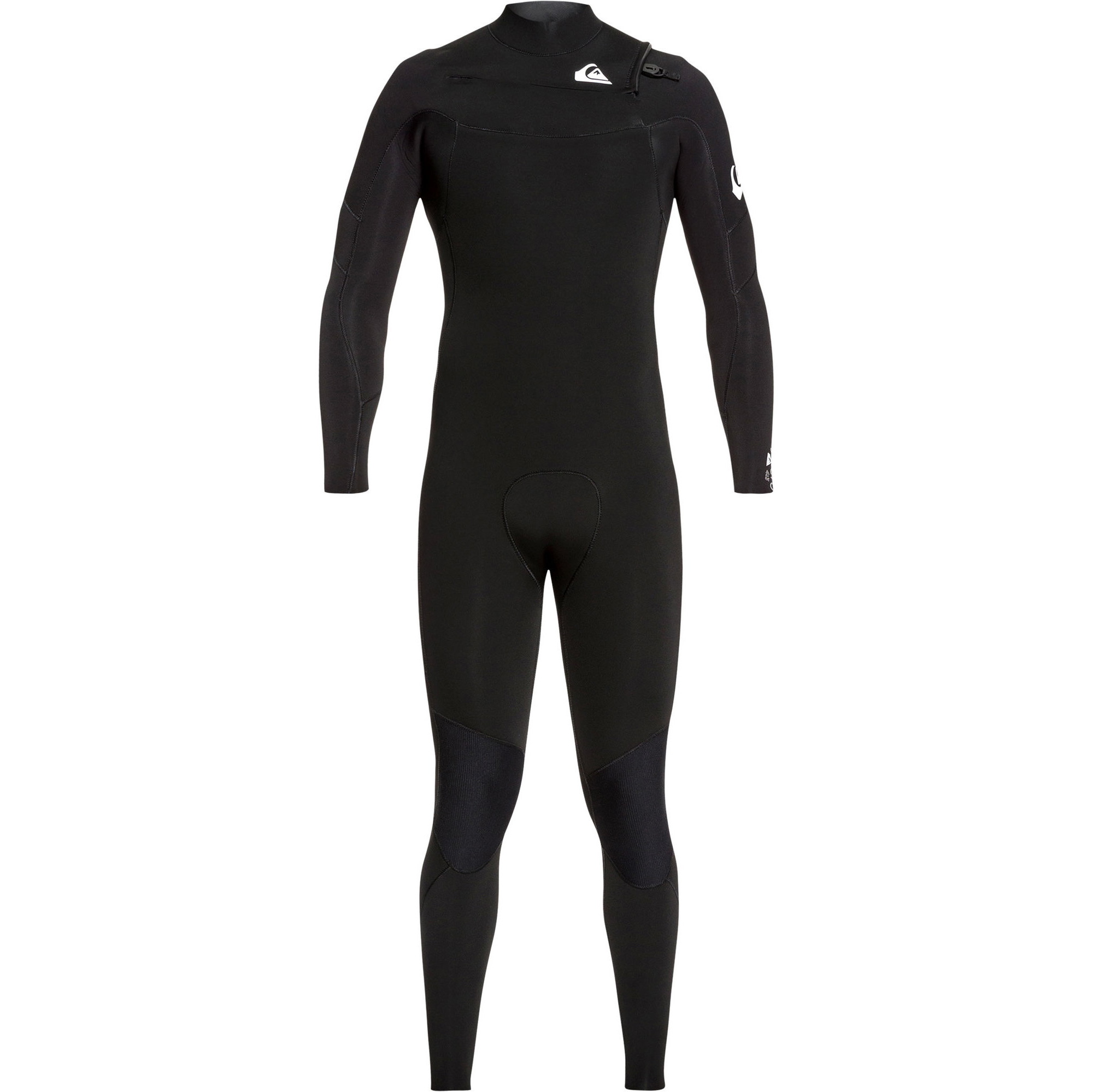 2021 Quiksilver Mens Syncro 3/2mm Chest Zip Wetsuit Black / White EQYW10308