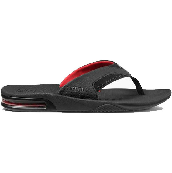 Reef Fanning Bottle Opener Flip Flops BLACK / Red R02026