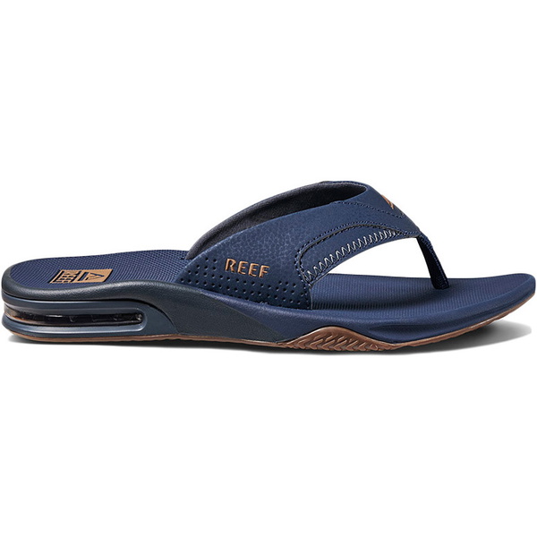 2021 Reef Mens Fanning Bottle Opener Flip Flops / Sandals CI2544 - Deep Seas