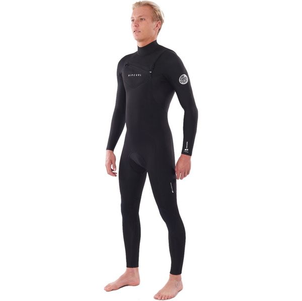 2023 Rip Curl Mens Dawn Patrol Warmth 5/3mm Chest Zip Wetsuit Black WSM9GM