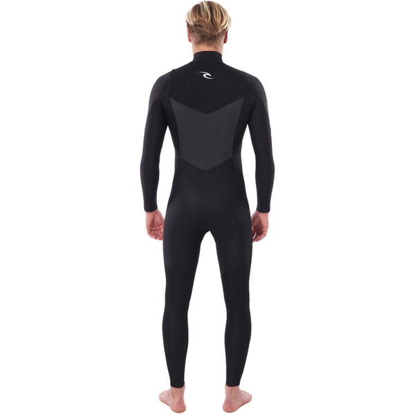2023 Rip Curl Mens Dawn Patrol Warmth 5/3mm Chest Zip Wetsuit Black WSM9GM