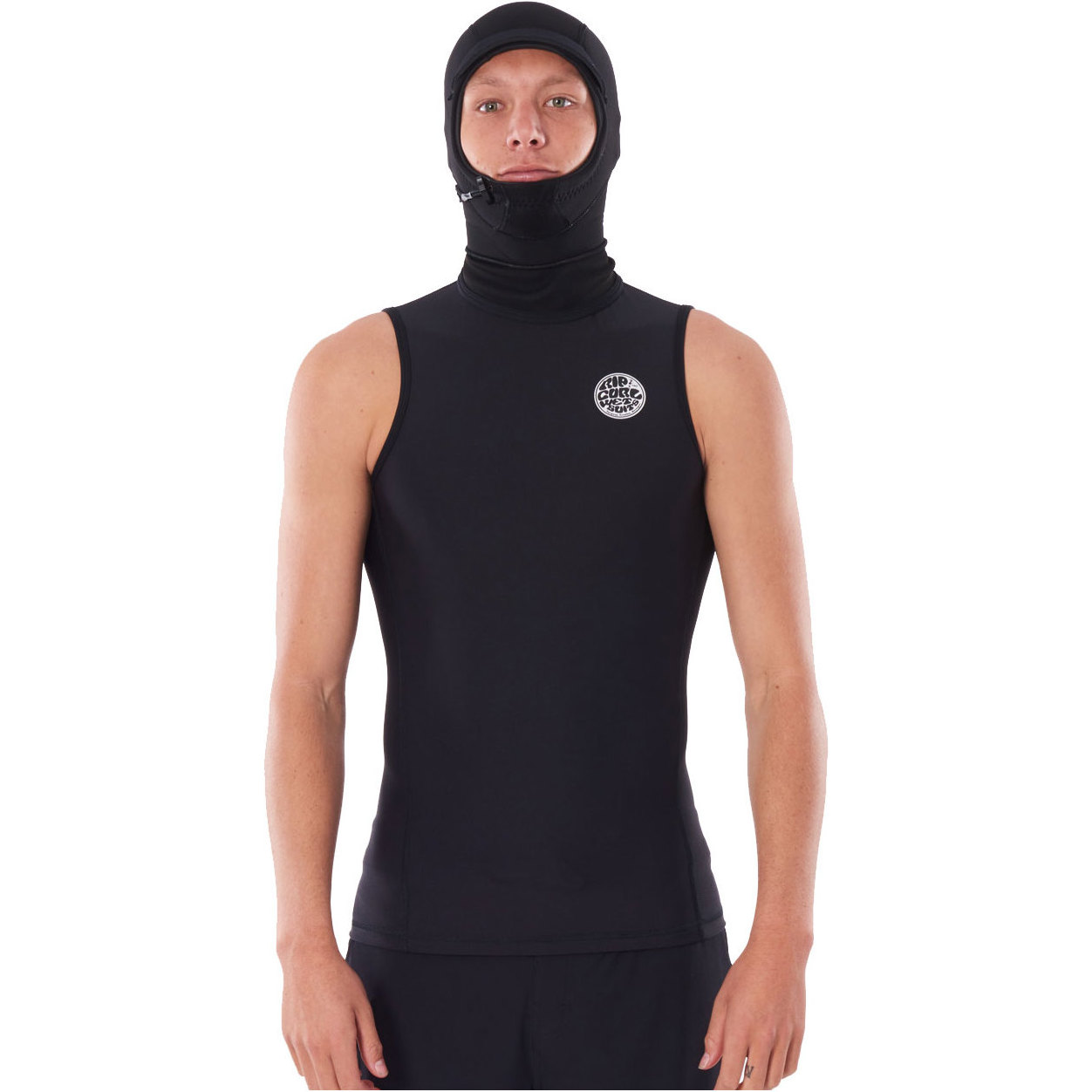 2026 Rip Curl Mens Flashbomb E6 0.5mm Hooded Vest WVEYBF - Black