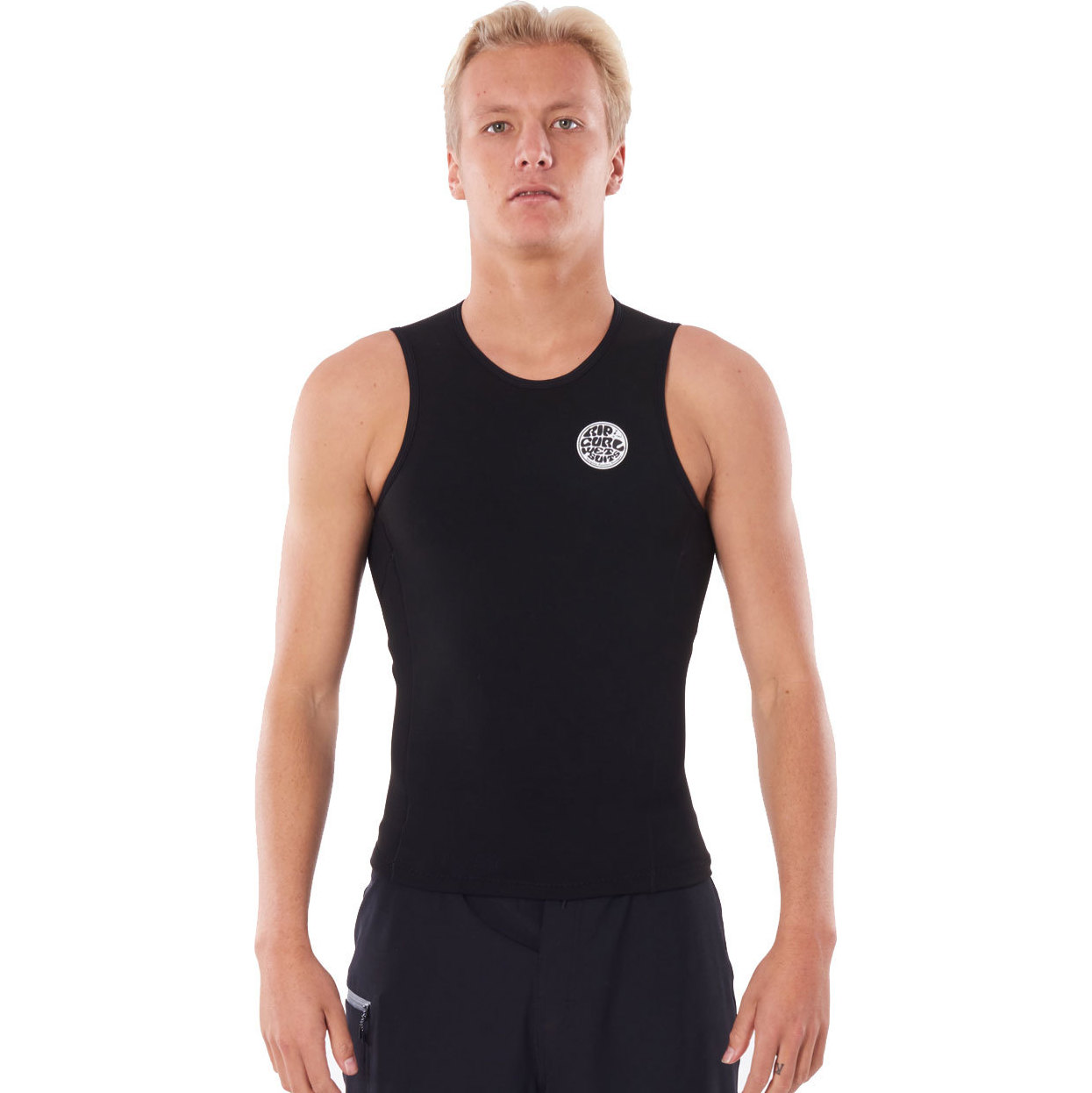 2026 Rip Curl Mens Flashbomb 0.5mm Sleeveless Vest WVEYCM - Black