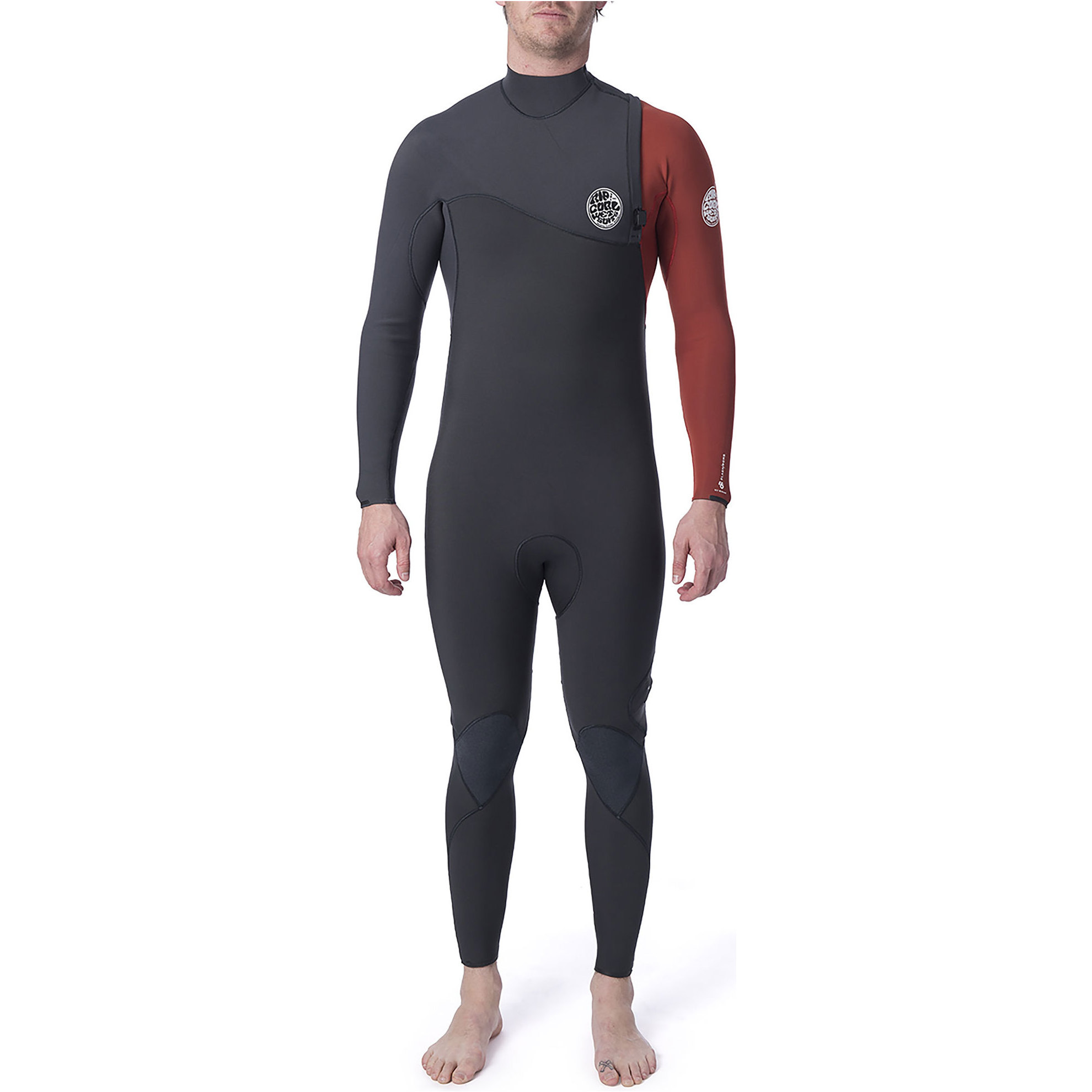2019 Rip Curl Mens Flashbomb 4/3mm GBS Zip Free Wetsuit Burnt Orange WSM9EF