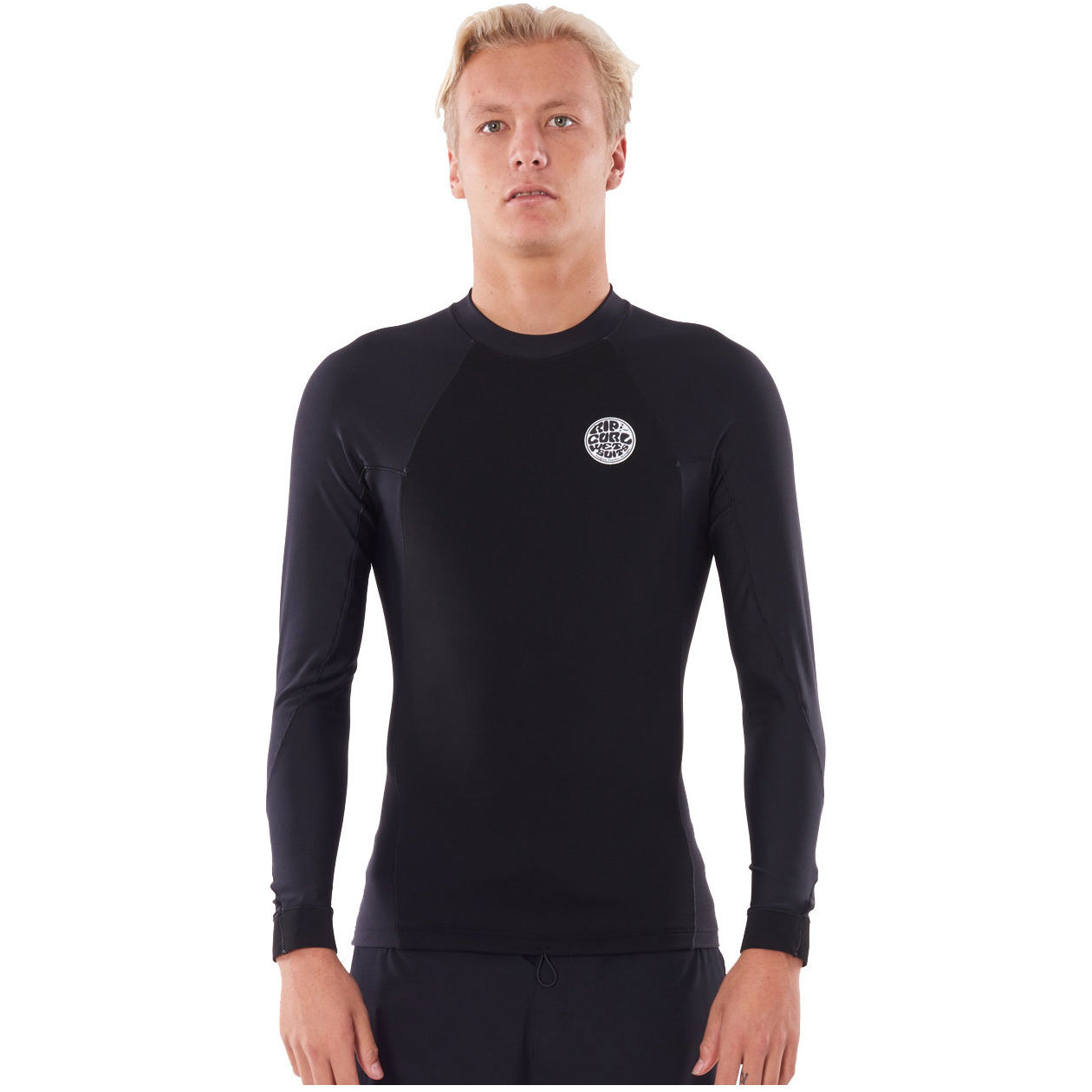 2026 Rip Curl Mens Flashbomb Neo Poly Long Sleeve Top WVEYNM - Black