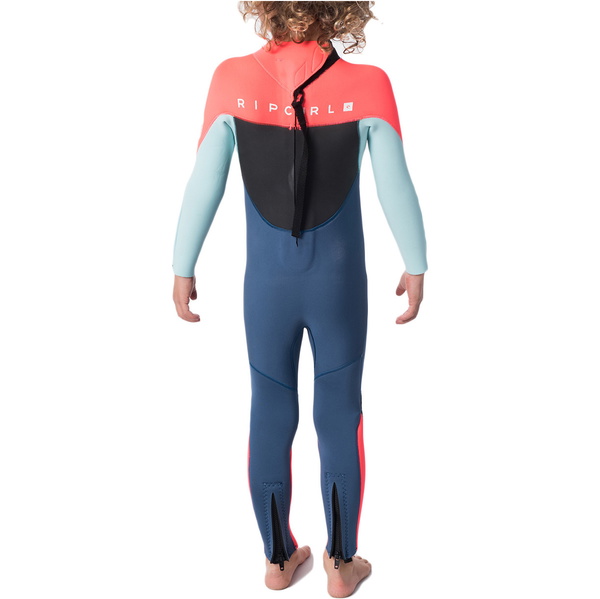 2021 Rip Curl Toddler Omega 3/2mm GBS Back Zip Wetsuit WSMYDO - Neon Pink