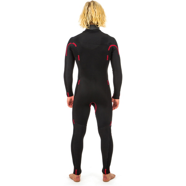2019 Rip Curl Aggrolite 3/2mm Chest Zip Wetsuit BLACK WSM9QM