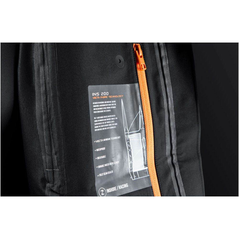 2025 Zhik Mens INS200 Coastal Sailing Jacket JKT-0210-M-BLK - Black