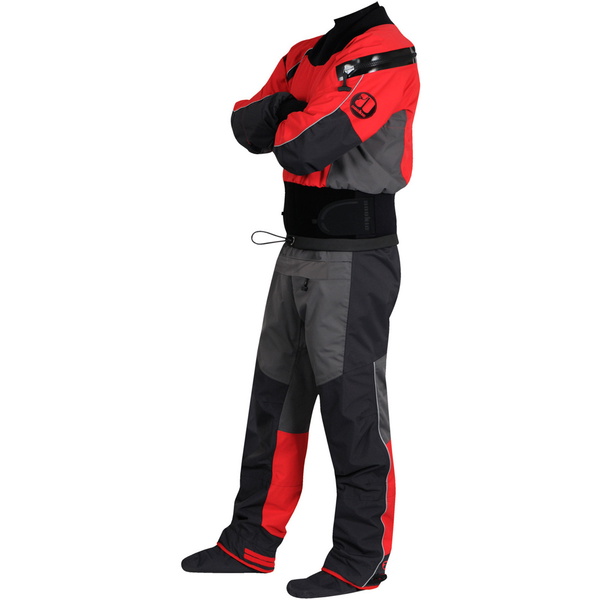2026 Nookie Charger Kayak Drysuit Charcoal Grey Red DR10